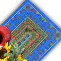 Sapphire Spectrum Geometric Print Set of Four Placemats, Blue Mirage - Sweet Us