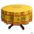 Wipeable Tablecloth Round Spillproof French Acrylic Coated Clos De Oliviers - Sweet Us