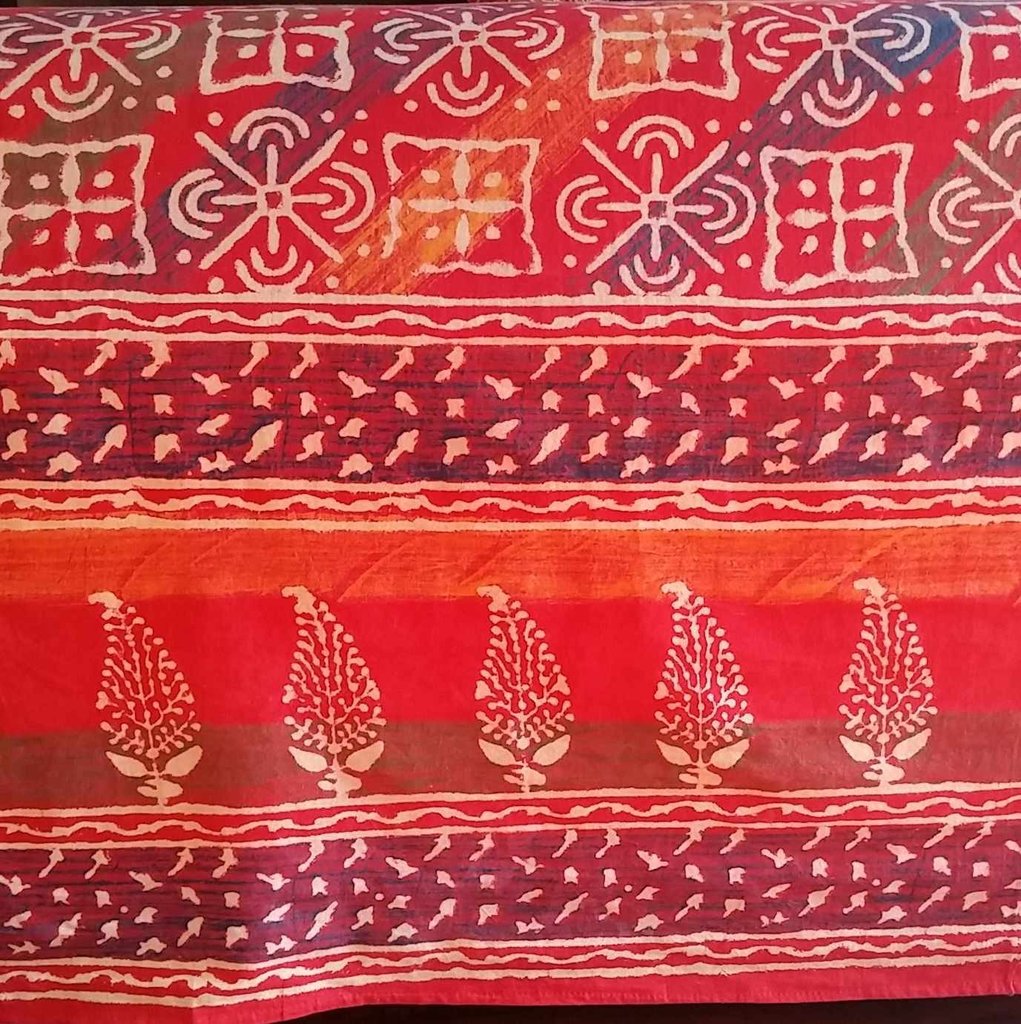 Cotton Dabu Hand Block Print Tapestry Tablecloth Bedspread Bed sheet Blue