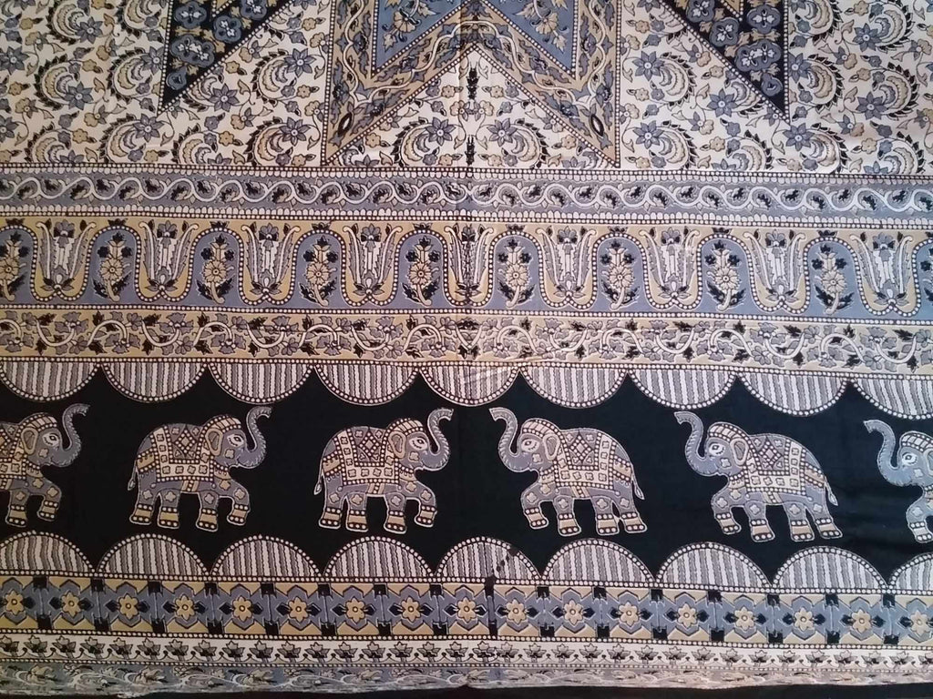 Cotton Elephant Mandala Tapestry Wall Hanging Tablecloth Bedspread Full - Sweet Us