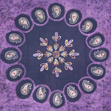 Handmade 100% Cotton Multi Batik Tapestry Bedspread Tablecloth Queen Purple - Sweet Us