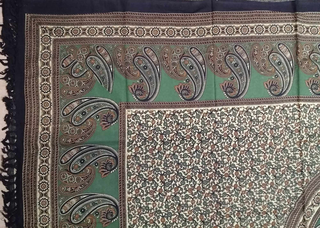 Handmade Cotton Paisley Mandala Tapestry Tablecloth Spread Full with Fringes - Sweet Us