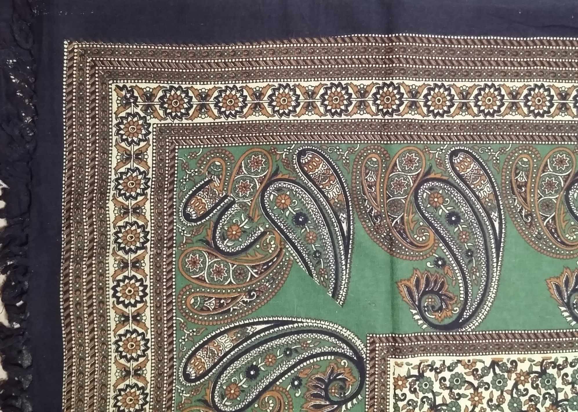 Handmade Cotton Paisley Mandala Tapestry Tablecloth Spread Full with Fringes - Sweet Us