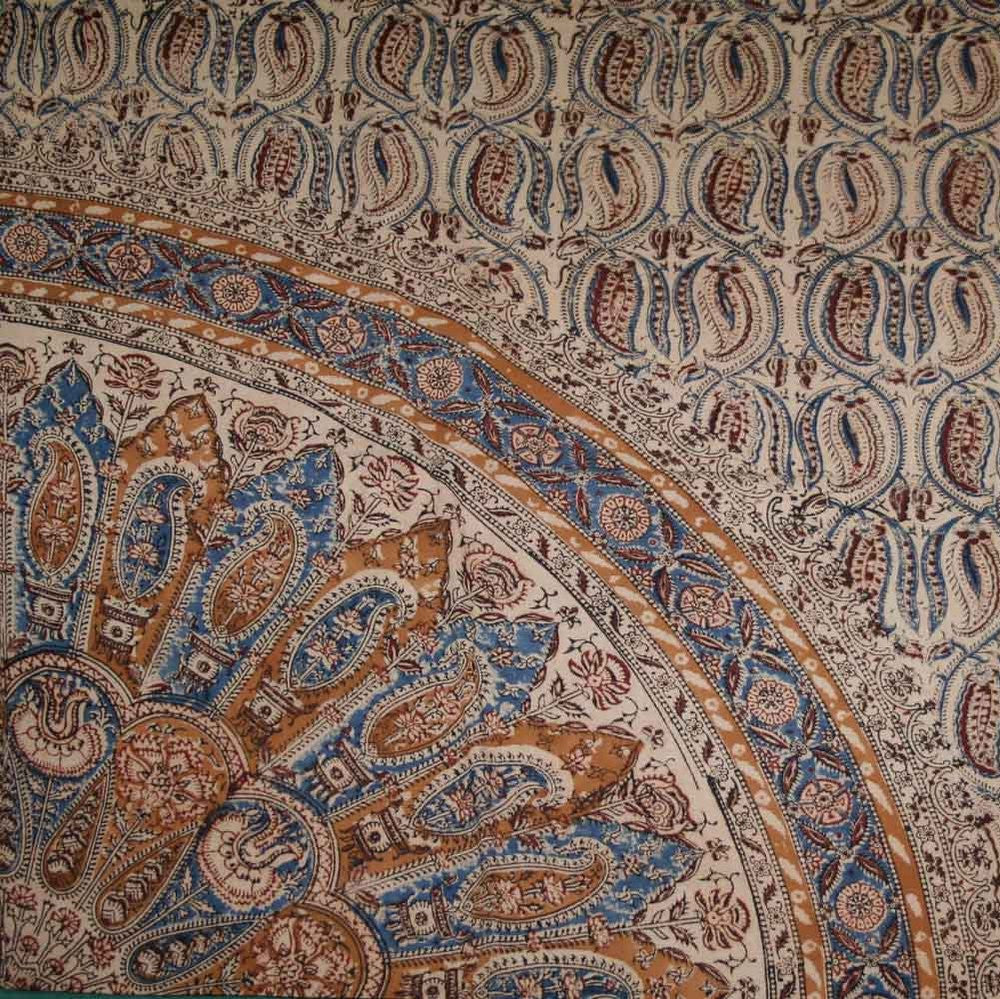 Handmade 100% Cotton Vegetable Dye Hand Block Printed Tapestry Tablecloth Red - Sweet Us