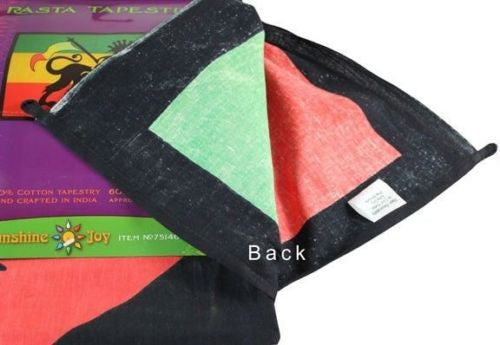 Handmade 100% Cotton Rasta Lion Tapestry Coverlet Bedspread 60x90 Dorm Twin XL - Sweet Us