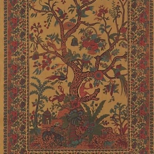 CLEARANCE Handmade 100% Cotton Tree of Life Tapestry Tablecloth Bedspread Twin 70x104 Gold - Sweet Us