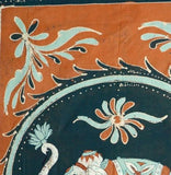 Cotton Batik Elephant Tapestry Wall Hang Tablecloth Rectangle Saffron - Sweet Us