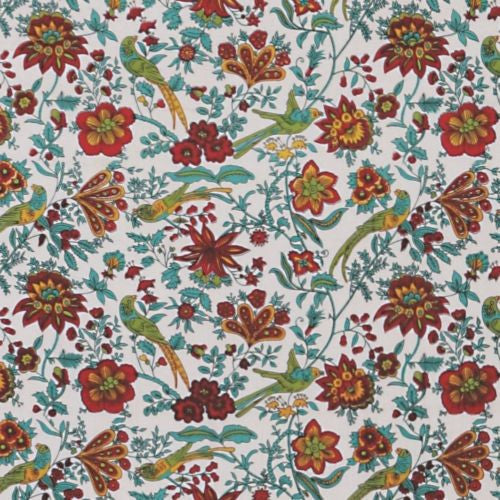 Handmade Birds of Paradise Tapestry Bedspread Coverlet 100% Cotton White Twin - Sweet Us