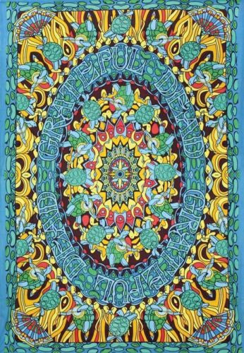 Handmade 100% Cotton Grateful Dead "Terrapin Dance" Psychedelic Tapestry Dorm - Sweet Us