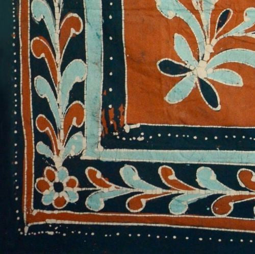 Handmade 100% Cotton Batik Elephant Bedspread Tapestry Tablecloth Full Saffron - Sweet Us