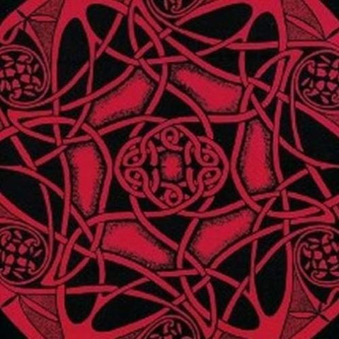Handmade Cotton Heavy Celtic Wheel Tie Dye Tapestry Tablecloth Spread 88x104 Red - Sweet Us