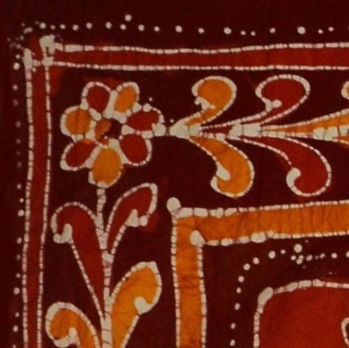 Unique Handmade 100% Cotton Batik Elephant Tapestry Tablecloth Spread Full Red - Sweet Us