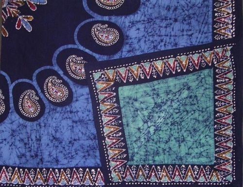 Handmade Cotton Reversible Duvet Cover Multi Batik Paisley Mandala 100% Cotton Full Queen King - Sweet Us