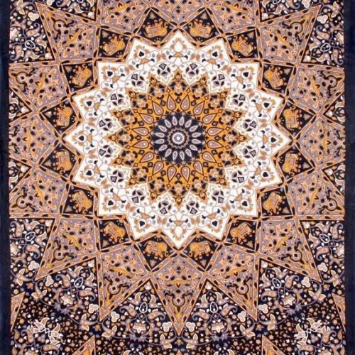 Handmade 100% Cotton Dark Star Tapestry Mandala Throw 60x90 Twin XL Dorm Beds - Sweet Us
