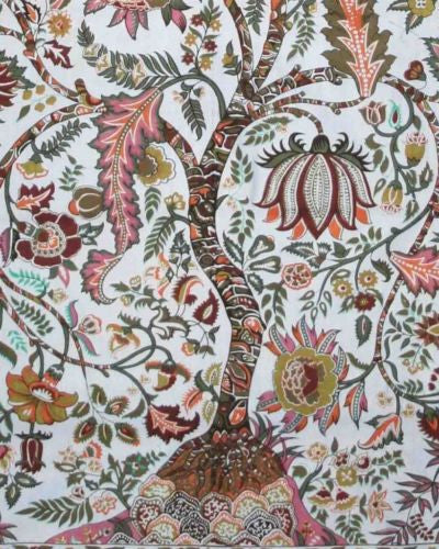 Tree of Life Print Cotton Wall Hanging Tapestry Bedspread Light Blue Full - Sweet Us