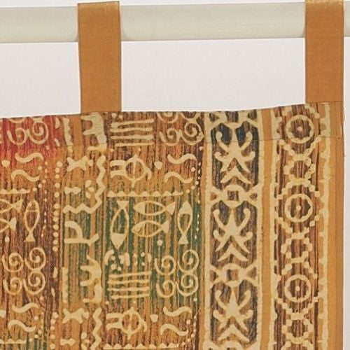 Tribal Dabu Tab Top Curtain Cotton Drape Door Panel Window Treatment Dorm Room - Sweet Us
