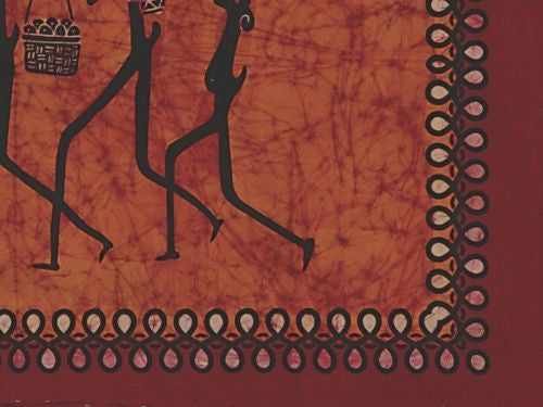 Tribal Design Cotton Tapestry Tablecloth Coverlet Bedspread Wall Hang 55x85 - Sweet Us