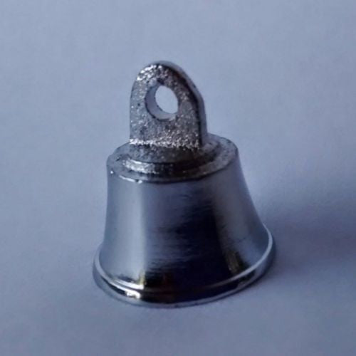 One Dozen 1" High Chrome Plated Brass Bells Wedding Motorcycle Silver Bells - Sweet Us