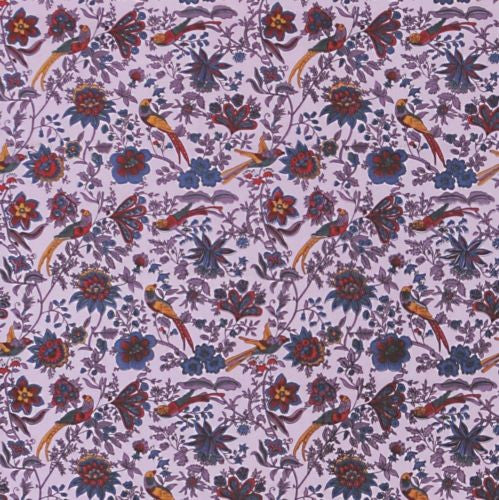 Handmade Birds of Paradise Tapestry Bedspread Coverlet 100% Cotton Lavender Full - Sweet Us