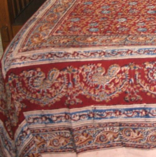 Reversible Duvet Cover Block Print Vegetable Dye Cotton Full Queen Gorgeous - Sweet Us