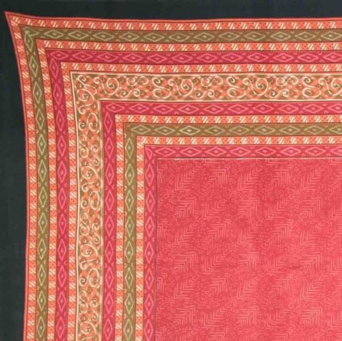 CLEARANCE SALE Calico Print Tapestry Throw Tablecloth Coverlet 100% Cotton 60x60 - Sweet Us