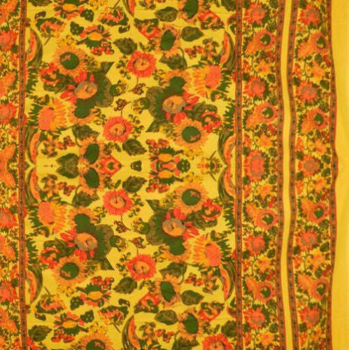 Handmade 100% Cotton French Floral Tapestry Tablecloth Throw Spread Full 88x106 - Sweet Us