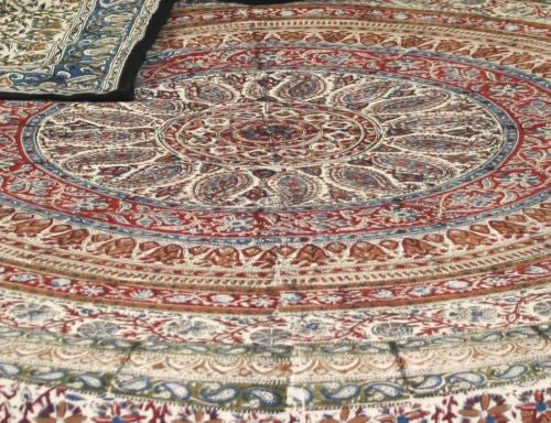 CLEARANCE SALE Reversible Duvet Cover  Kalamkari 100% Cotton Full Queen - Sweet Us