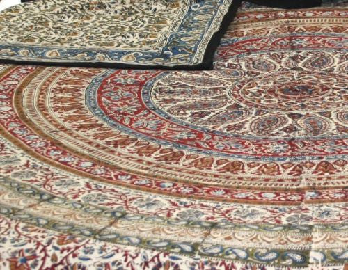 CLEARANCE SALE Reversible Duvet Cover  Kalamkari 100% Cotton Full Queen - Sweet Us