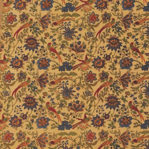 Handmade Birds of Paradise Tapestry Bedspread Coverlet 100% Cotton Tan Twin - Sweet Us