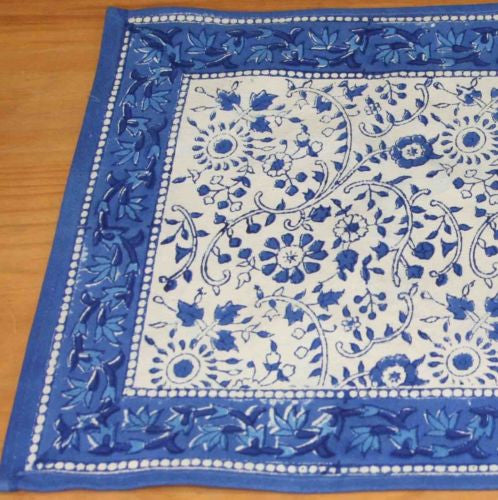 CLEARANCE SALE Napkins Table Linen 100% Cotton Rajasthan Block Print Amazing - Sweet Us