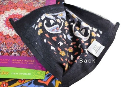 Handmade 100% Cotton Dark Star Tapestry Mandala Throw 60x90 Twin XL Dorm Beds - Sweet Us