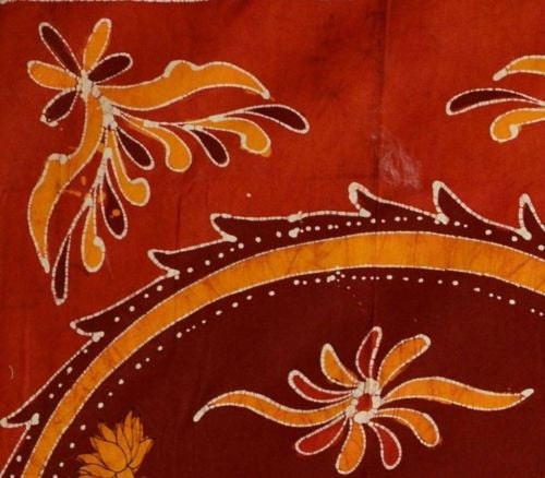 Unique Handmade 100% Cotton Batik Elephant Tapestry Tablecloth Spread Full Red - Sweet Us