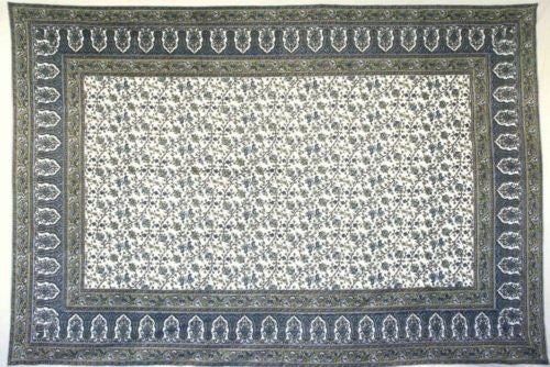 Handmade 100% Cotton Turkish Floral Tapestry Tablecloth Coverlet Spread 70x106 - Sweet Us