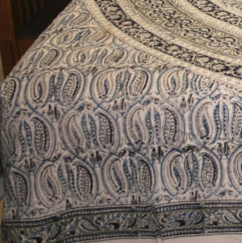 Reversible Duvet Cover Vegetable Dye Block Print Mandala Design Full Queen - Sweet Us