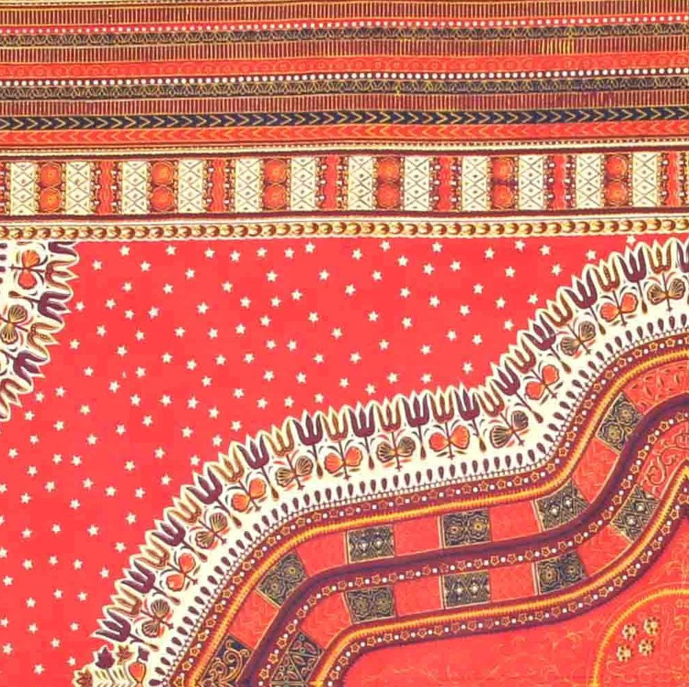 Handmade 100% Cotton Dashiki Tapestry Tablecloth Bedspread Coverlet Twin Orange - Sweet Us