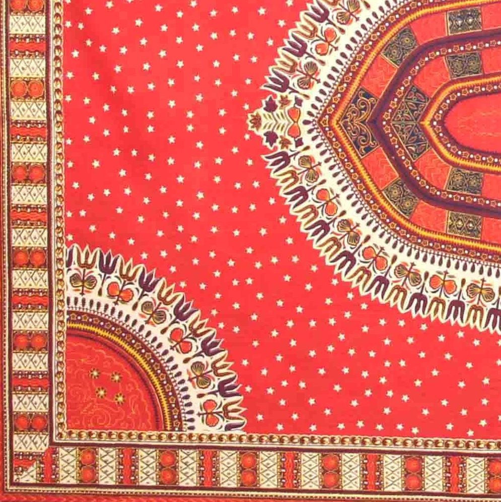 Handmade 100% Cotton Dashiki Tapestry Tablecloth Bedspread Coverlet Twin Orange - Sweet Us