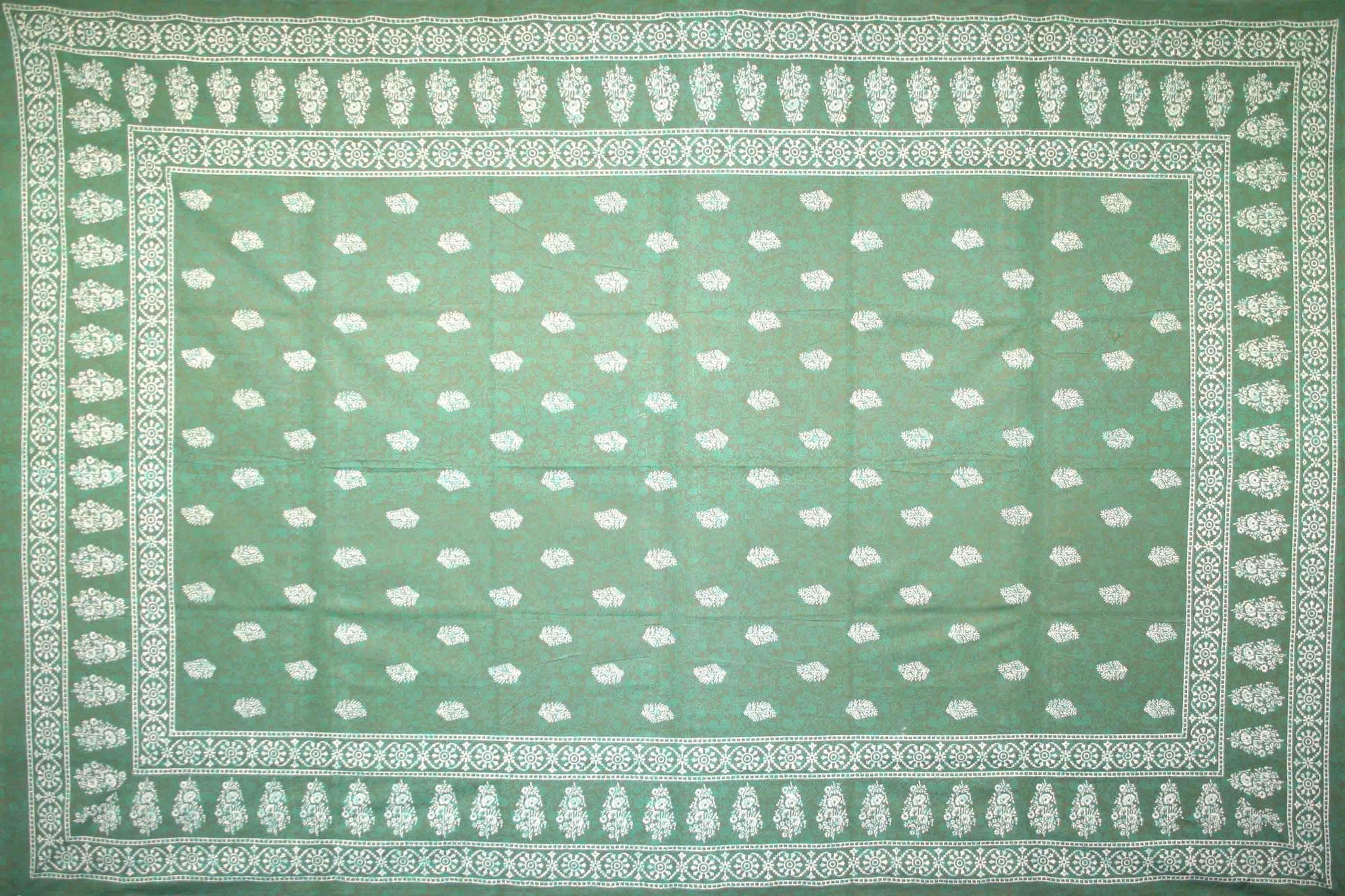 Gorgeous Handmade 100% Cotton Floral Bouquet Printed Tablecloth Rectangular 60" x 90" & Square 60" x 60" - Sweet Us