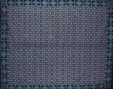 Handmade Cotton Endless Geometric Tapestry Tablecloth Coverlet Spread Teal Twin - Sweet Us