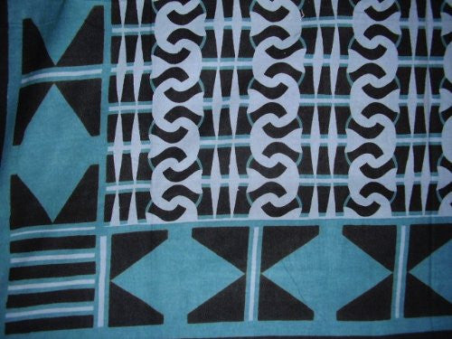 Handmade Cotton Endless Geometric Tapestry Tablecloth Coverlet Spread Teal Twin - Sweet Us