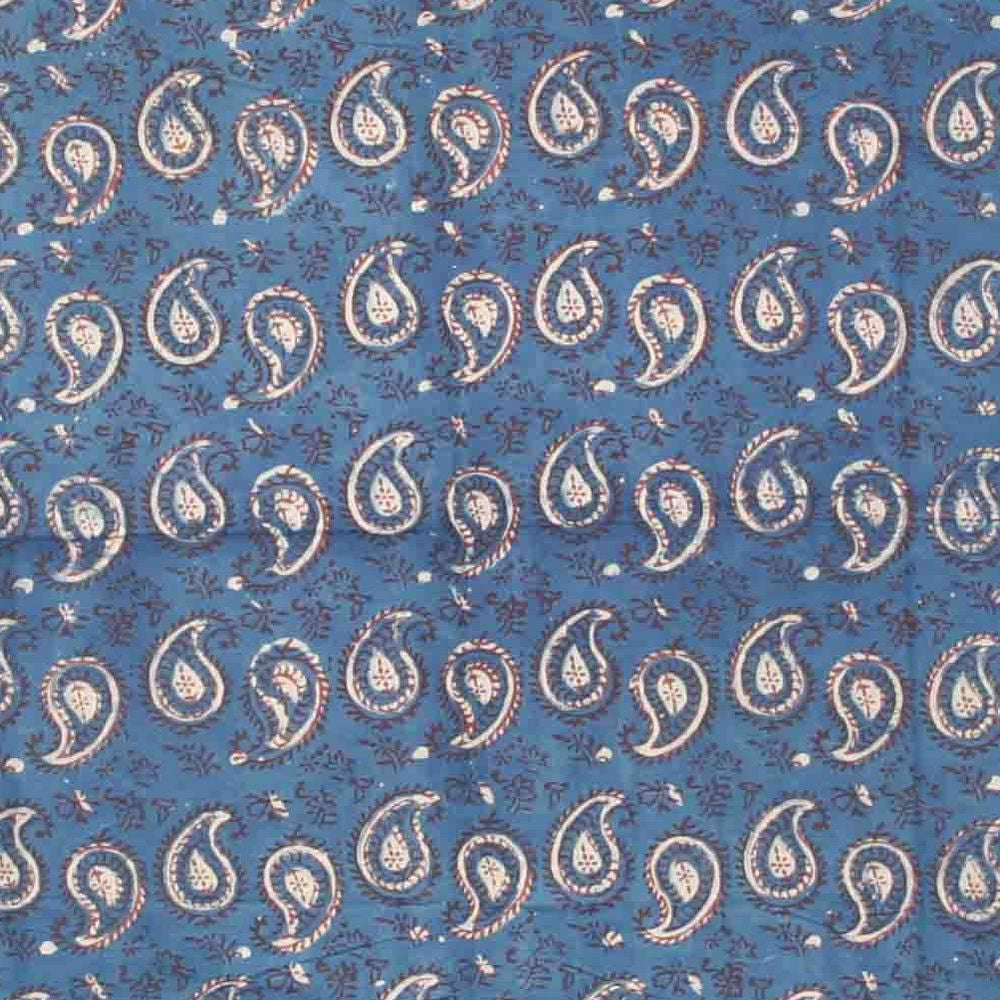 Handmade Cotton Block Print Dabu Paisley Floral Tapestry Tablecloth Spread Queen - Sweet Us