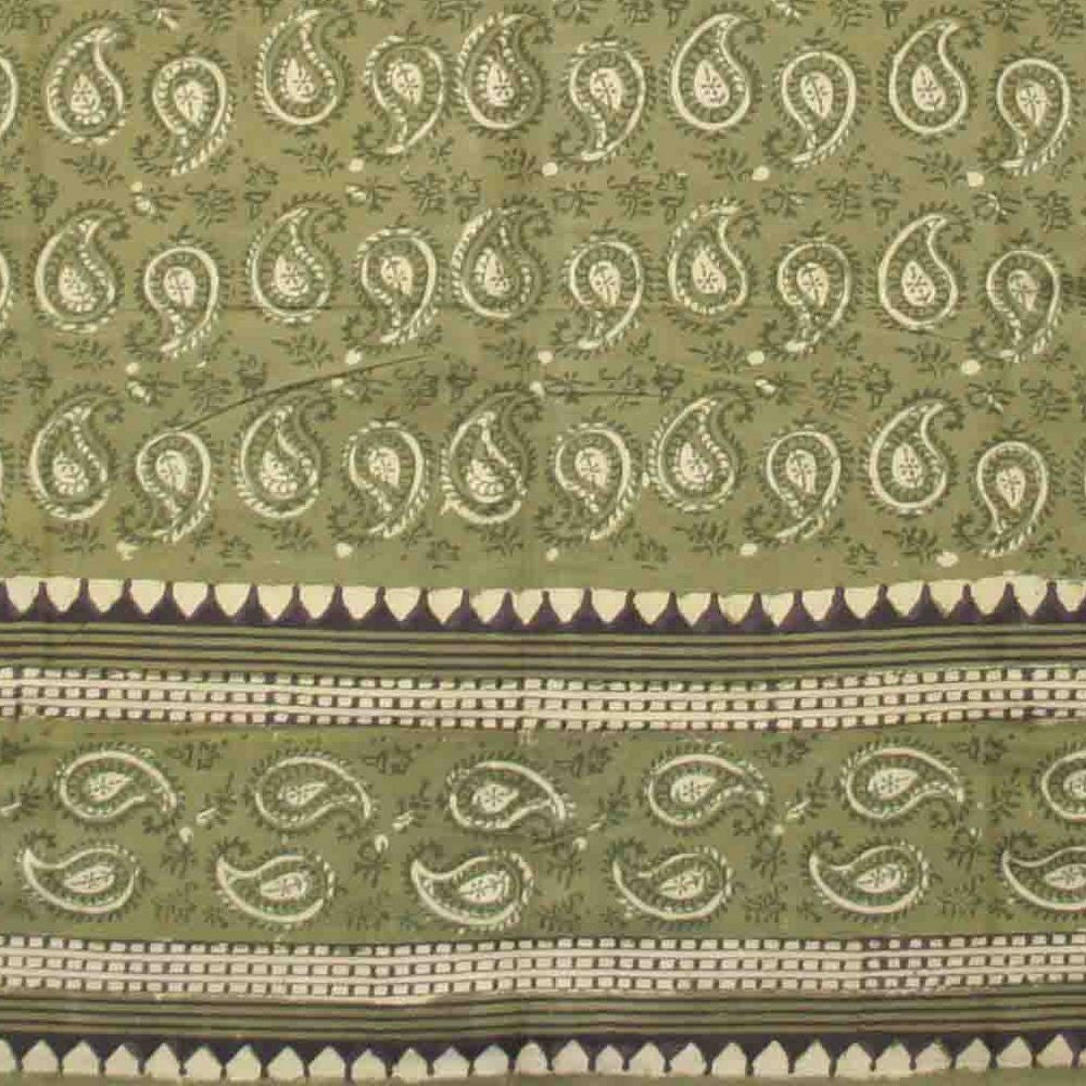 Handmade Cotton Block Print Dabu Paisley Floral Tapestry Tablecloth Spread Full - Sweet Us