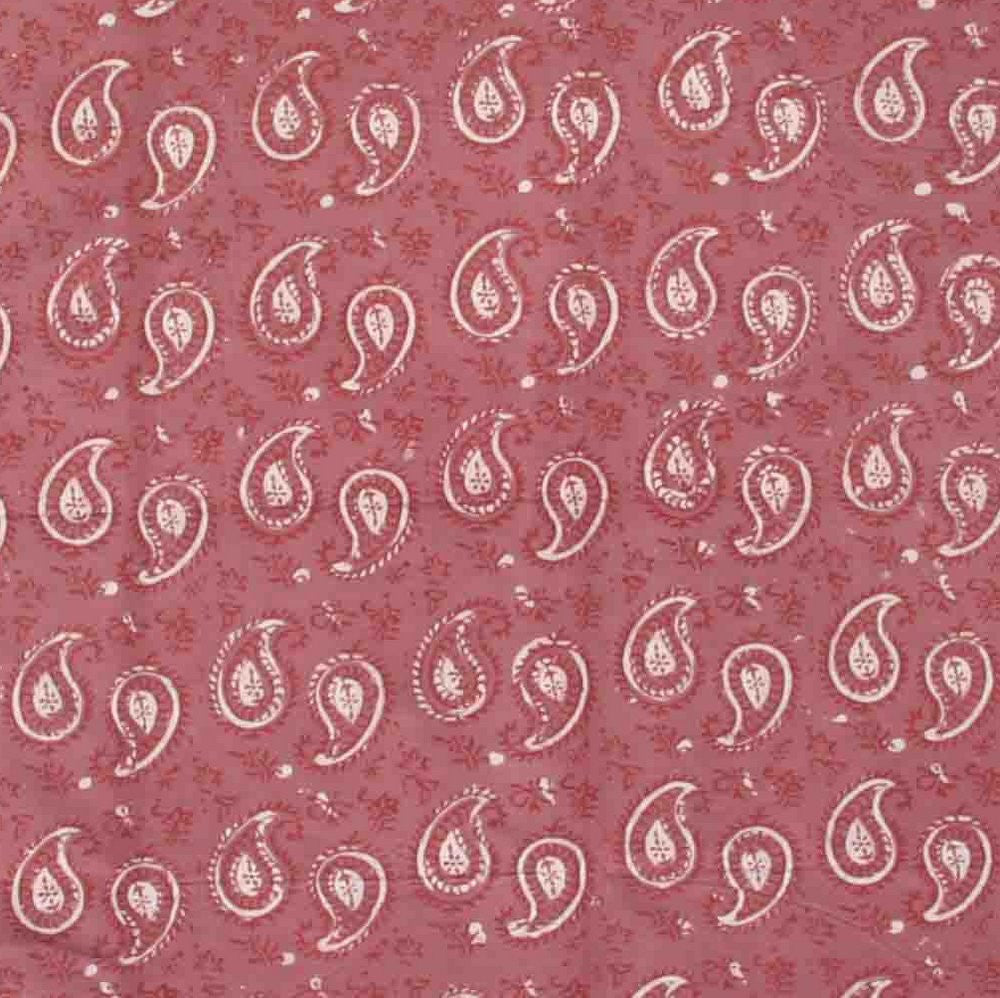 Handmade Cotton Block Print Dabu Paisley Floral Tapestry Tablecloth Spread Full - Sweet Us