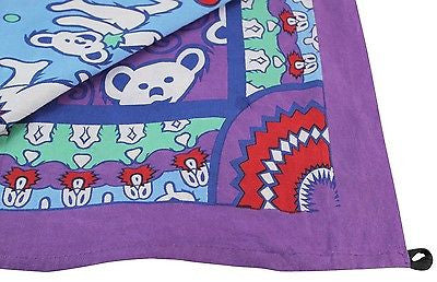 Cotton Grateful Dead Tapestry Wall Hang Classic Dancing Bear 30x45 60x90 inches - Sweet Us