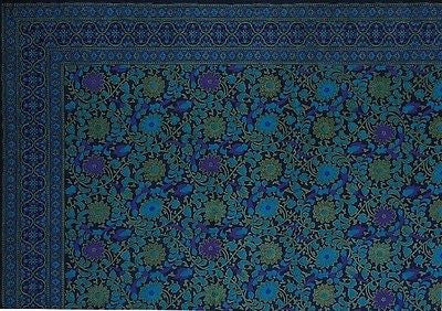 CLEARANCE SALE Handmade Cotton Sunflower Tapestry Tablecloth Spread Navy Blue 70x104 - Sweet Us