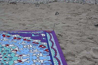 Cotton Grateful Dead Tapestry Wall Hang Classic Dancing Bear 30x45 60x90 inches - Sweet Us