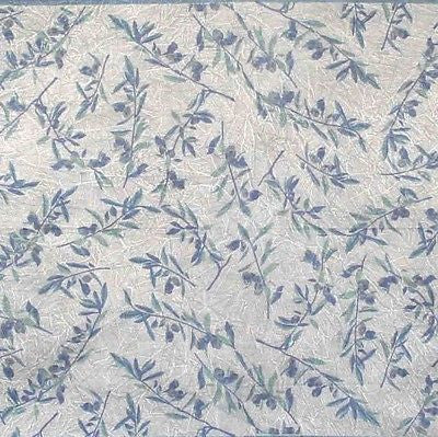 CLEARANCE SALE Border Vine Tablecloth Throw Spread Cotton 60X60 Square Blue Grey - Sweet Us