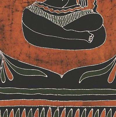 Handmade 100% Cotton Batik Supreme Tablecloth Tapestry 55x80 Sumptuous Brown - Sweet Us