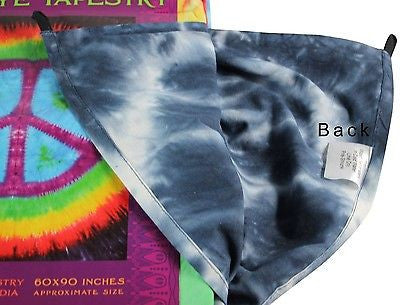 Handmade Cotton Rainbow Tie-Dye Peace Tapestry Tablecloth Spread Twin MultiColor - Sweet Us