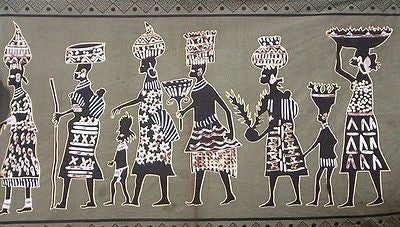 Handmade 100% Cotton Tribal Design Tapestry Tablecloth Coverlet Bedspread Wall Hang Beach Sheet Dorm Essential 60x85 - Sweet Us