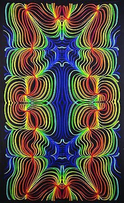 Handmade 100% Cotton 3D Rainbow Ripple Throw Tablecloth Bedspread Twin 60x90 - Sweet Us